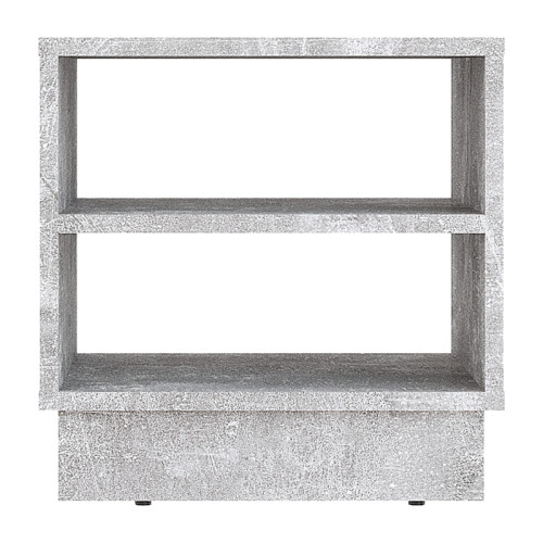 Nightstand Mason pakoworld melamine in grey marble color 40x32x40cm Nightstand Mason pakoworld melamine in grey marble color 40x32x40cm