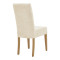 Chair Ditta pakoworld with grey-beige fabric - wooden walnut legs