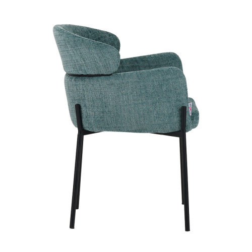 Armchair Tolerse green fabric-leg black metal 58x57x80cm Armchair Tolerse green fabric-leg black metal 58x57x80cm