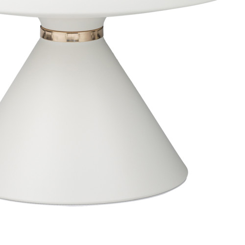 Side table Coozlin Inart white marble metal D70x40cm