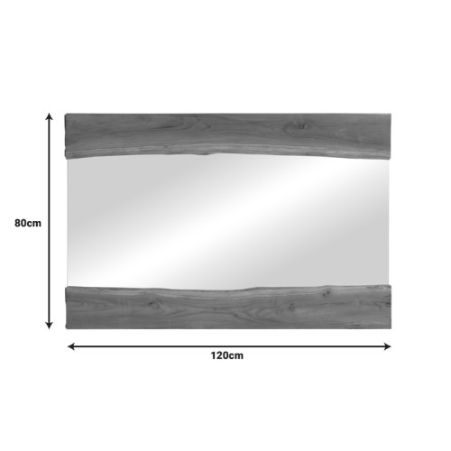 Mirror Riverine pakoworld teak wood in natural shade 120x80x4cm Mirror Riverine pakoworld teak wood in natural shade 120x80x4cm