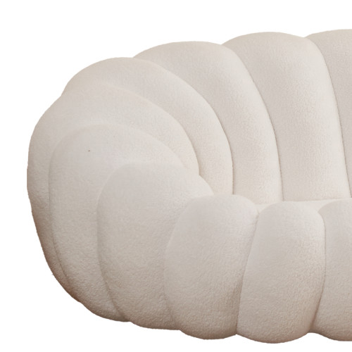 Диван Margaritine бяла дамаска букле 180x100x67см Диван Margaritine бяла дамаска букле 180x100x67см