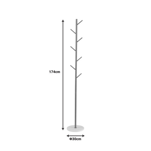 Goldity pakoworld metal clothes hanger in natural shade D30x174cm