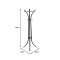 Zensine pakoworld metal clothes rack in black shade 51x63x175cm