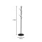 Ponziele metal clothes rack in black shade D37x174cm