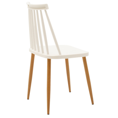 Aurora-Cuba pakoworld dining table set of 5 pp-mdf in white-sonoma color 120x80x75cm