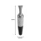 Decorative vase Balan Inart metal in gold, black and white shade D16.5x88.3cm