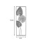 Wall decoration Tropana I Inart metal in gold and white shade 31x2.5x90.2cm