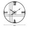 Wall clock Latine Inart metal in black shade 60x2.5x60cm