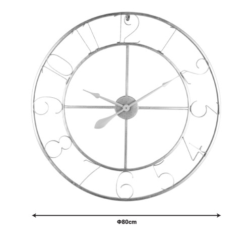 Wall clock Compa Inart metal in gold shade 80x3x80cm Wall clock Compa Inart metal in gold shade 80x3x80cm