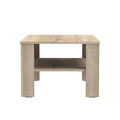 Coffee table Khofi pakoworld melamine in sonoma color 90x60x42.3cm