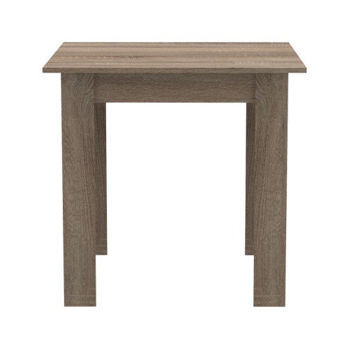 Table Manka I pakoworld melamine in sonoma truffle color 80x80x77cm