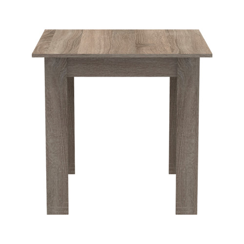 Table Manka I pakoworld melamine in sonoma truffle color 80x80x77cm