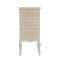 Chest of drawers Joliene Inart natural-antique white color mdf 40x34.5x82cm
