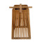 Bar table base Darius pakoworld mindi wood in natural shade 60x60x90cm