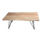 Miles pakoworld coffee table solid acacia wood in natural shade 115x69x41cm