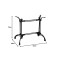 Basa pakoworld metal table base in black shade 82x48x72cm