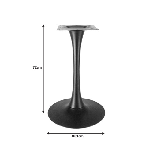 Cosmopol pakoworld metal table base in black shade D51x72cm