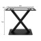 Wolver pakoworld metal table base in black shade 70x40x72cm