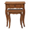 Console with side table Nesto pakoworld set of 2 natural antique mahogany wood
