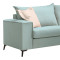 Verona 3-seater sofa mint fabric with cream cushions 225x93x100cm
