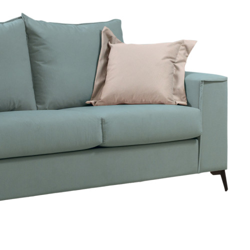 Verona 2-seater sofa mint fabric with cream cushions 173x93x100cm Verona 2-seater sofa mint fabric with cream cushions 173x93x100cm