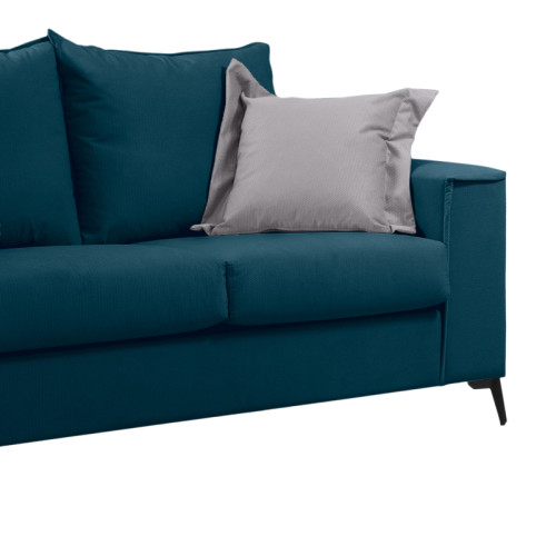 Verona 2-seater sofa blue fabric with light grey cushions 173x93x100cm Verona 2-seater sofa blue fabric with light grey cushions 173x93x100cm
