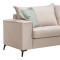 Verona 3-seater sofa cream fabric with mint cushions 225x93x100cm