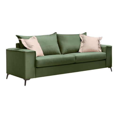 Verona pakoworld 2 pieces sofa set dark green fabric with cream colored cushions Verona pakoworld 2 pieces sofa set dark green fabric with cream colored cushions