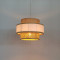 Ceiling light Certy Inart E27 bamboo in natural color D32χ25cm