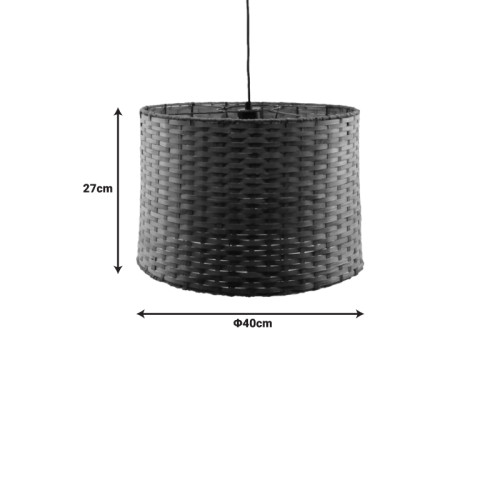 Ceiling light Siwel Inart E27 bamboo in brown color D40χ27cm