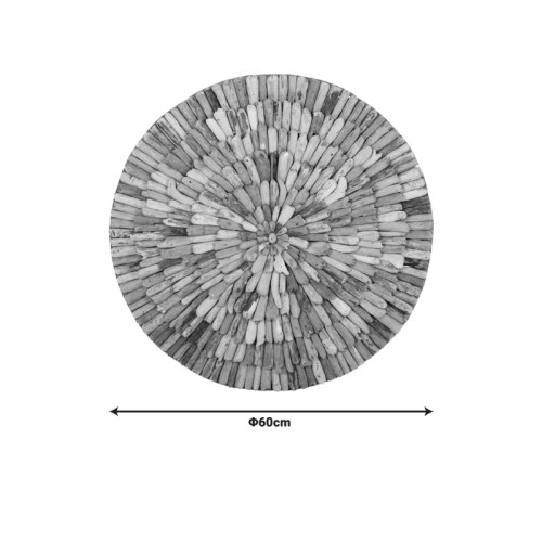 Wall decoration Wargrene pakoworld natural drift wood D60x6cm Wall decoration Wargrene pakoworld natural drift wood D60x6cm