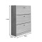 Warat 3 shoe Cabinet pakoworld lpl in natural color 80x24x112cm