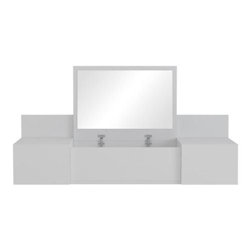 Dressing table Paltar pakoworld melamine in white color 100x39.1x33cm