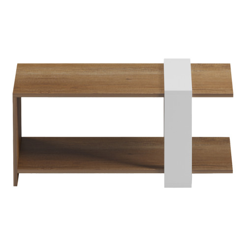 Coffee table Masasi pakoworld in natural-white color 80x50x35cm