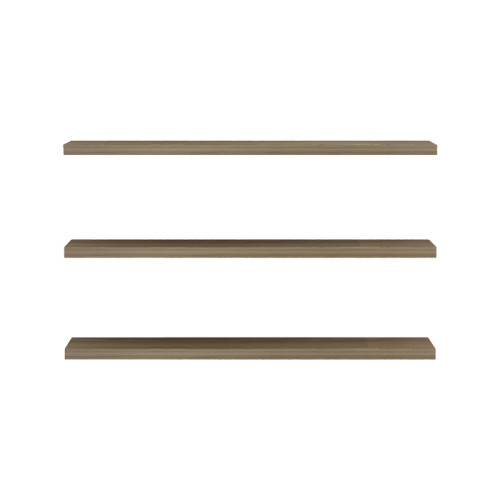 Divar pakoworld melamine wall shelf in sonoma color 60x14.5x1.8cm