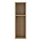Floor Racks Pakoworld melamine in grey-cemente color 20x15x65cm
