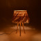 Floor lamp Herfo Inart E27 rattan in natural color D45χ58.8cm