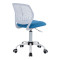 Kid s office chair Kador pakoworld fabric mesh in blue-white color 52x52x72-94cm