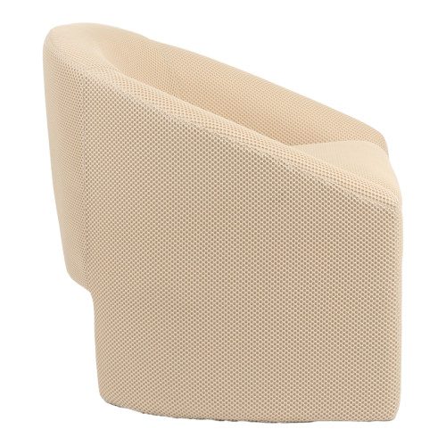 Armchair Mordak pakoworld beige  fabric 82x72x74cm