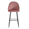 Bar stool Velva pakoworld velvet in rotten apple color 49x63x102cm