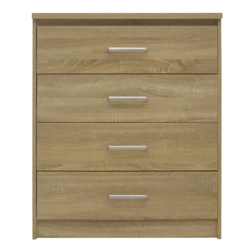 Chest of 4 drawers Olympus pakoworld  in light oak colour 80.5x40x95