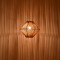 Ceiling light Palmo Inart E27 rope in natural color D40x32cm