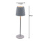 Brave Ι pakoworld LED touch table lamp rechargeable in white color D11.5x37cm