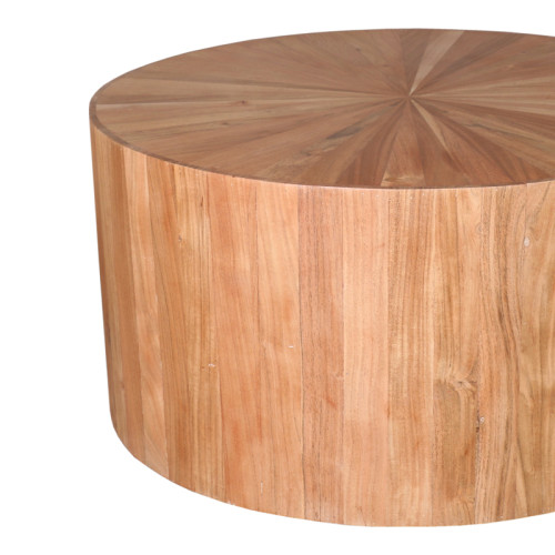 Round table Osiri pakoworld acacia wood in natural shade D80x45cm