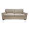 Sofa-bed two-seater Polaris pakoworld fabric in cream color 181x91x83cm