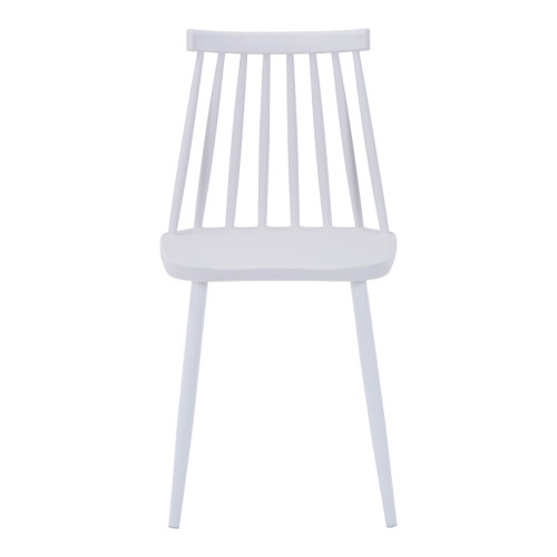 Chair Aurora I pakoworld pp in white shade-white metallic leg 43x48x79cm