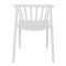Zelma pakoworld pp armchair in white shade 55x53x73cm