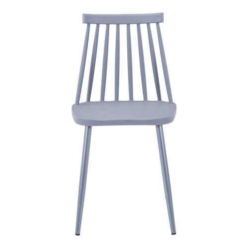 Chair Aurora I pakoworld pp in grey shade-grey metallic leg 43x48x79cm