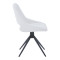 Luciano I pakoworld swivel chair in beige fabric-metal leg black 52.5x54x85cm